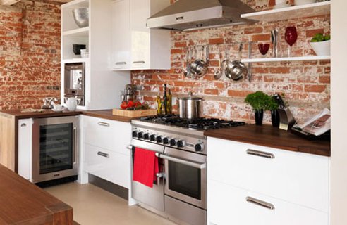 cucina finta muratura