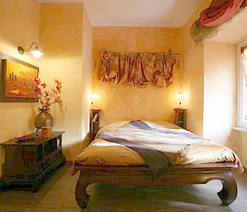 camera da letto in stile etnico