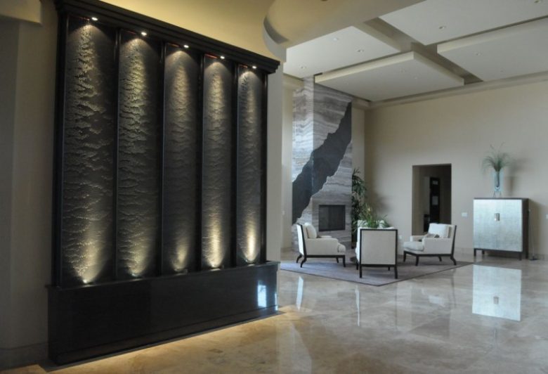 cascata-acqua-interni-design