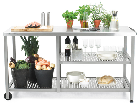 carrello supporto barbecue