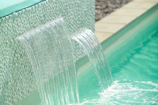 cascata per piscina