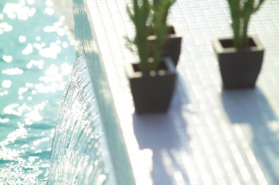 cascata per piscina