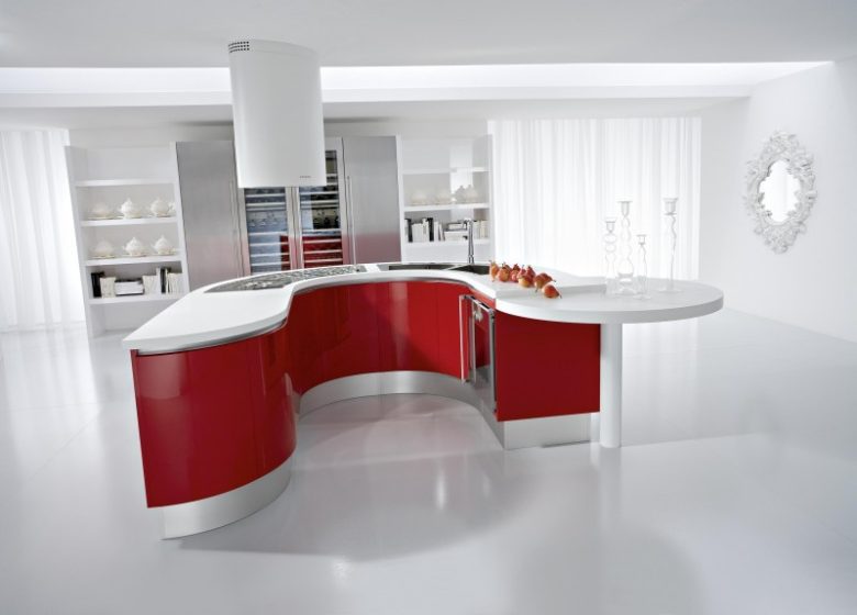 cucina-bianca-rossa