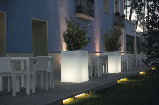fioriere led giardino
