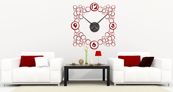 orologio adesivo vinile