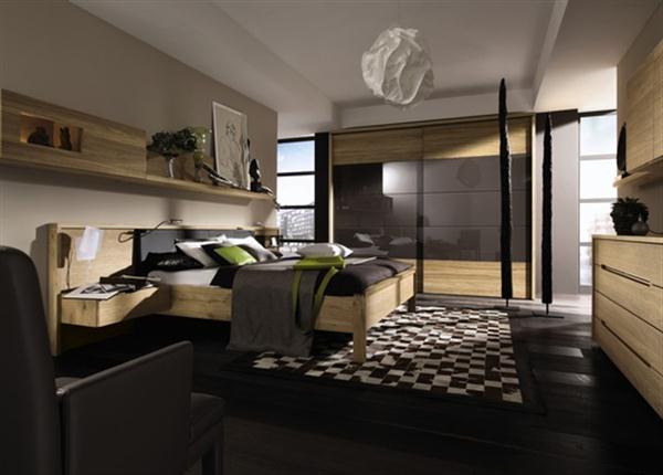 camera da letto legno faggio e rovere