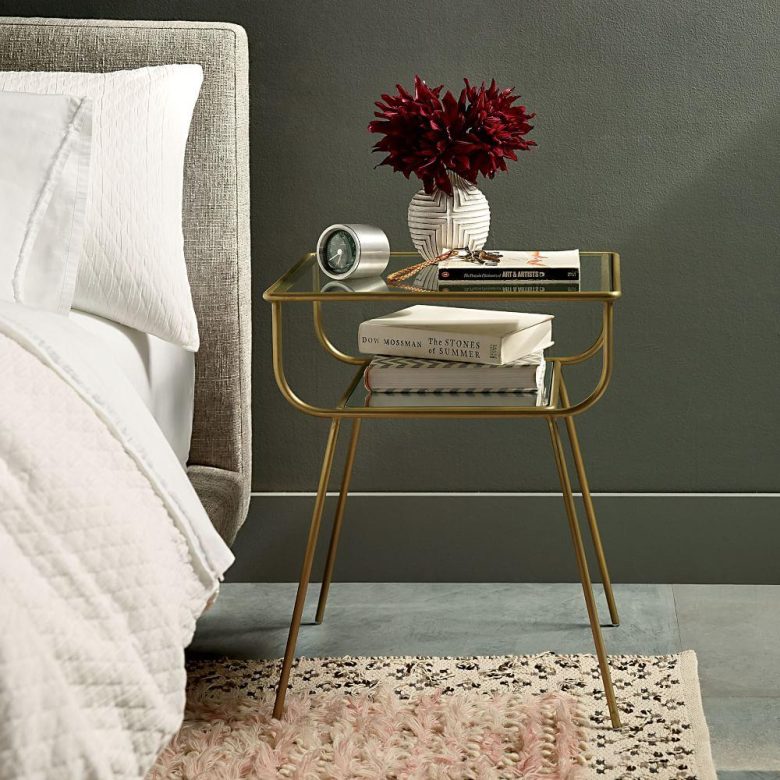 comodino-design-dorato