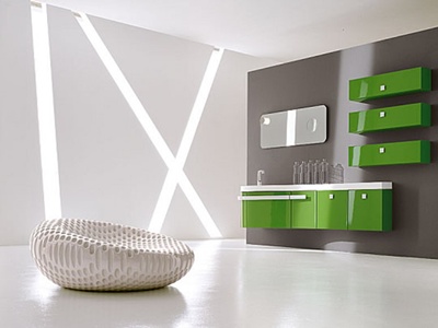mobili bagno verdi