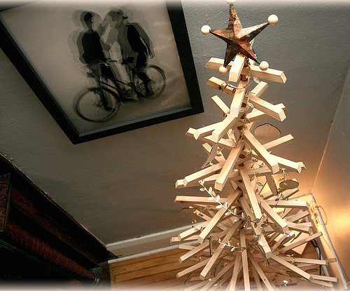 albero di natale in legno design