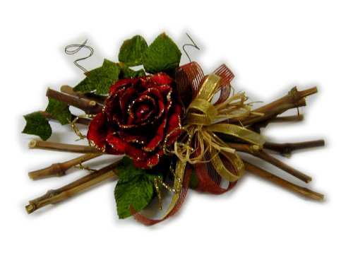 addobbo natalizio con fiore