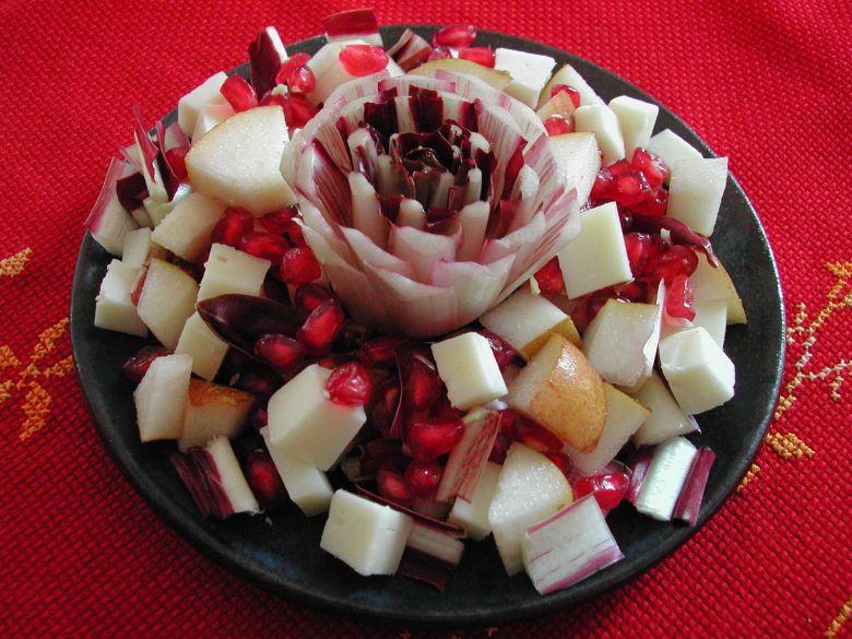 macedonia di frutta natalizia