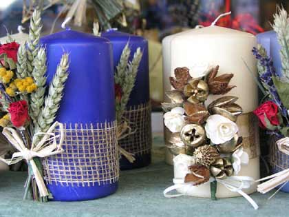 candele natalizie