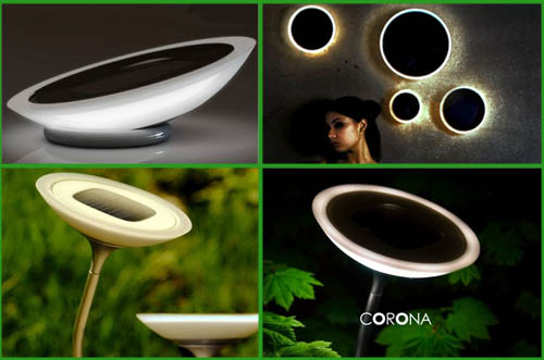 corona solar light lampione energia solare