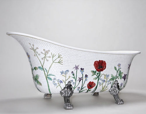 vasca da bagno mosaico