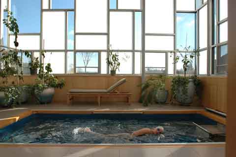 piscina con onde