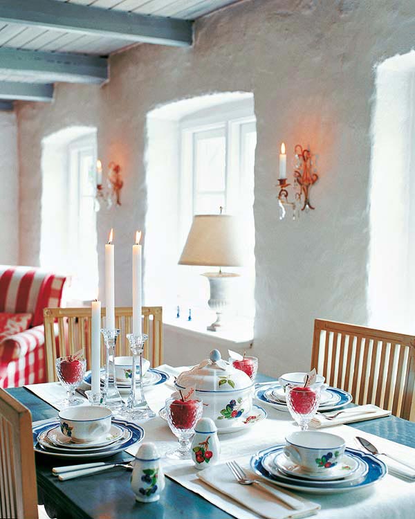 decorazioni per tavola natalizia