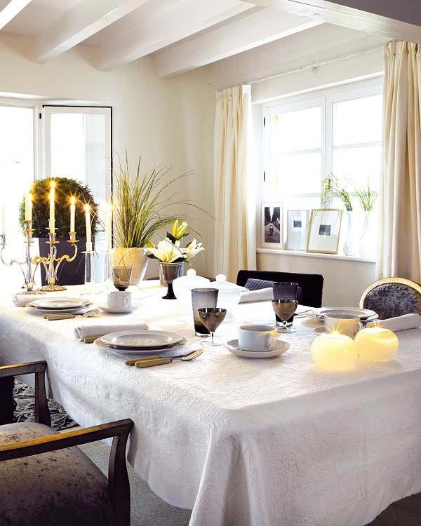 decorazioni per tavola natalizia