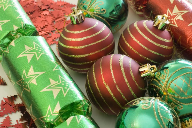 red and green decorations