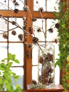 christmas-tree-unique-cute-fun-idea-diy-craft-easy-pinecones-strung-on-dry-branch-pretty-table-centerpiece-decoration-charlie-brown-makeover-craft