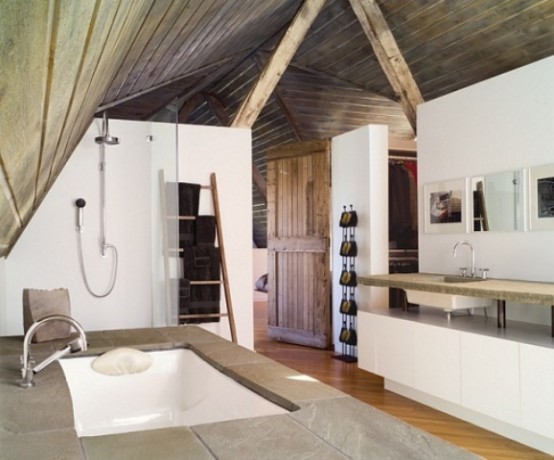 bagno rustico moderno 3