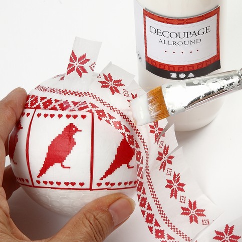 PALLINE DI NATALE DECOUPAGE 3