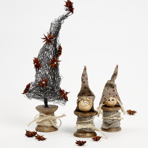 albero di natale con filo di ferro 11