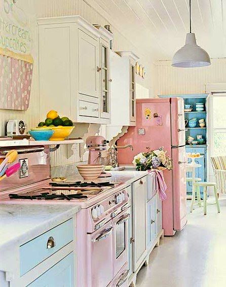 cucina-vintage-colorata