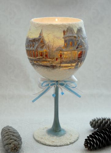 porta-candele-decoupage-fai-da-te