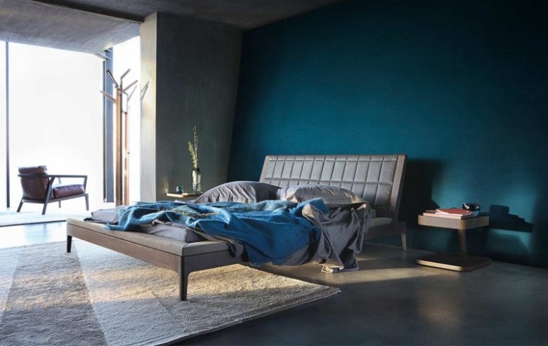 camera-letto-blu-pareti