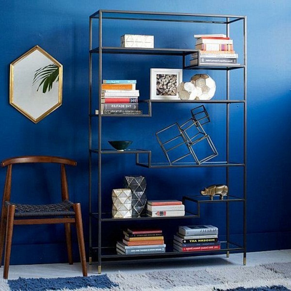 parete-blu-libreria
