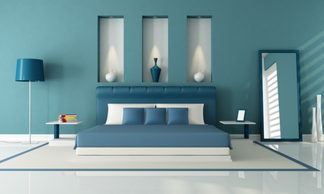 blue bedroom