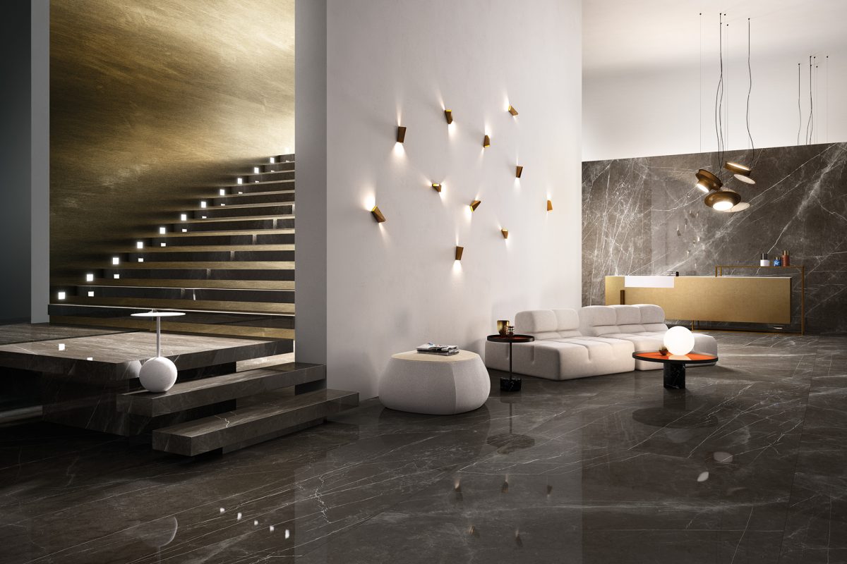 pietra-grey Gres porcellanato effetto marmo
