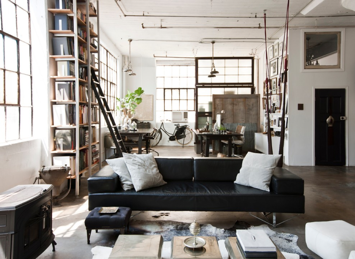 living-room-stile-industriale