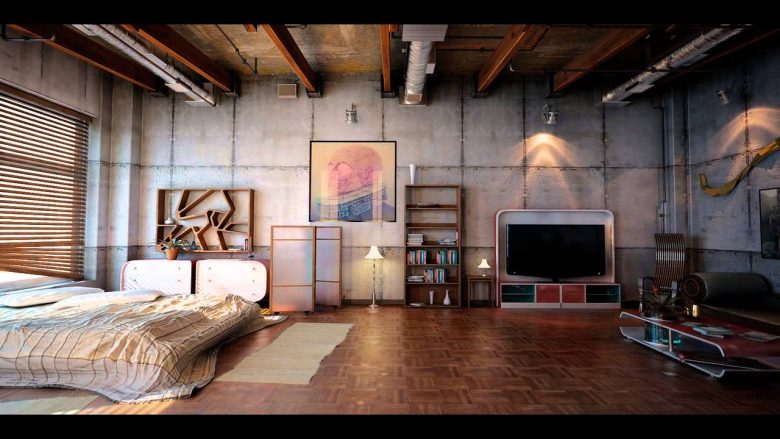 camera-letto-fabbrica-loft