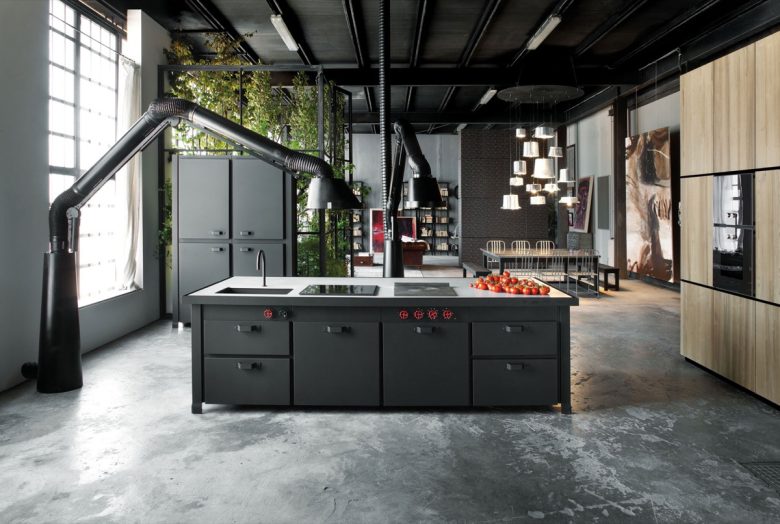 cucina-pavimento-stile-industriale