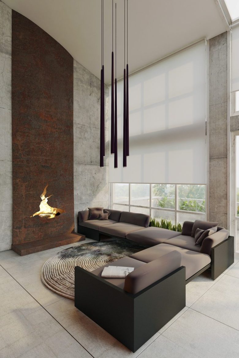 parete-cemento-living-room