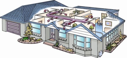 Controsoffitto tecnico con impianto climatizzato nascosto