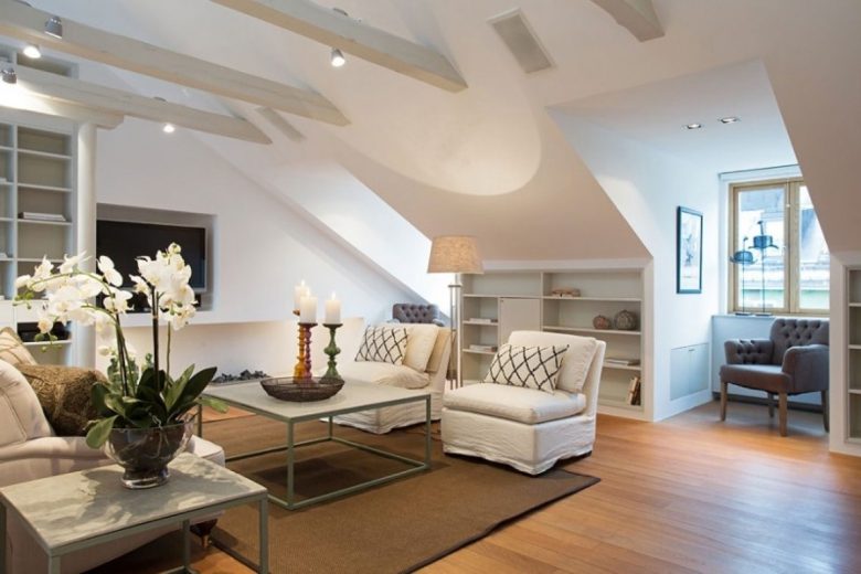 arredamento-mansarda-living-poltrone