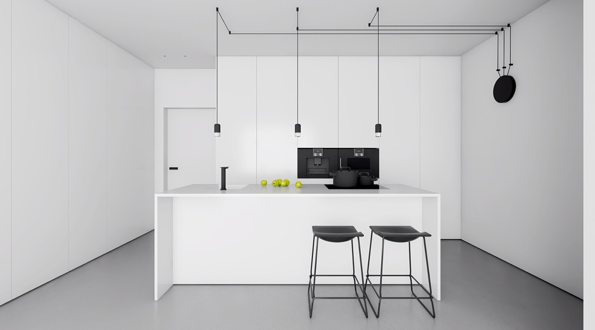 colore-bianco-cucina-lampade