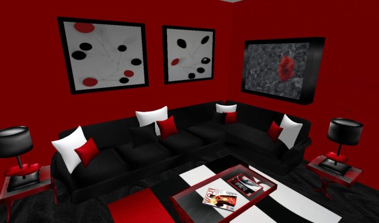 colore-nero-soggiorno-rosso-bianco