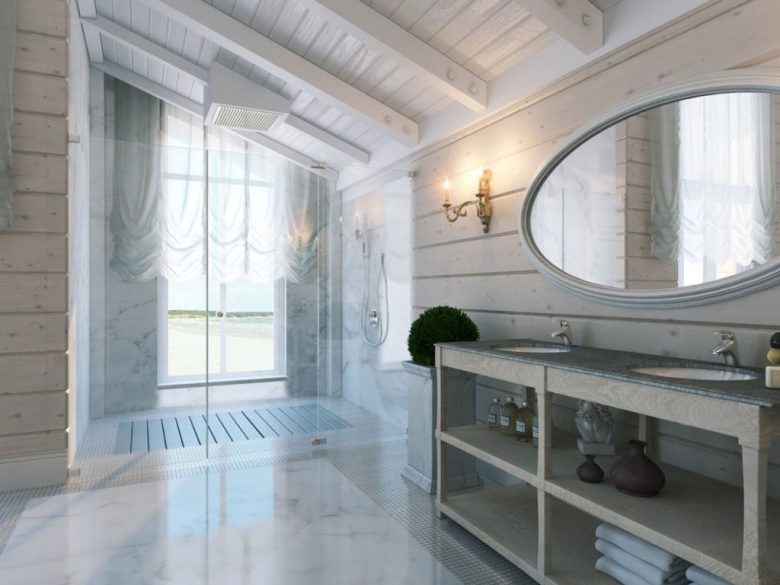 arredamento-stile-country-bagno-soffitto