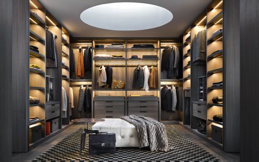 Come illuminare cabina armadio