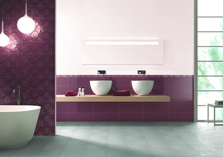 Bagno Bianco E Bordeaux  Pasionwe