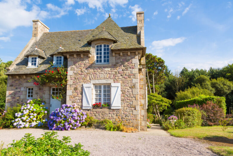Beautiful,House,In,French,Brittany,Typical.