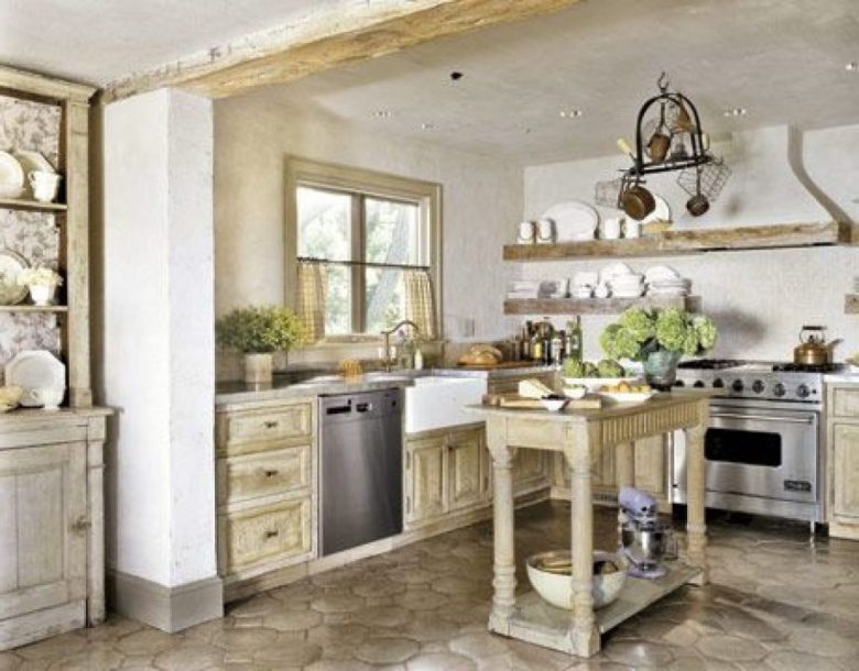 cucina-shabby-chic-pavimento