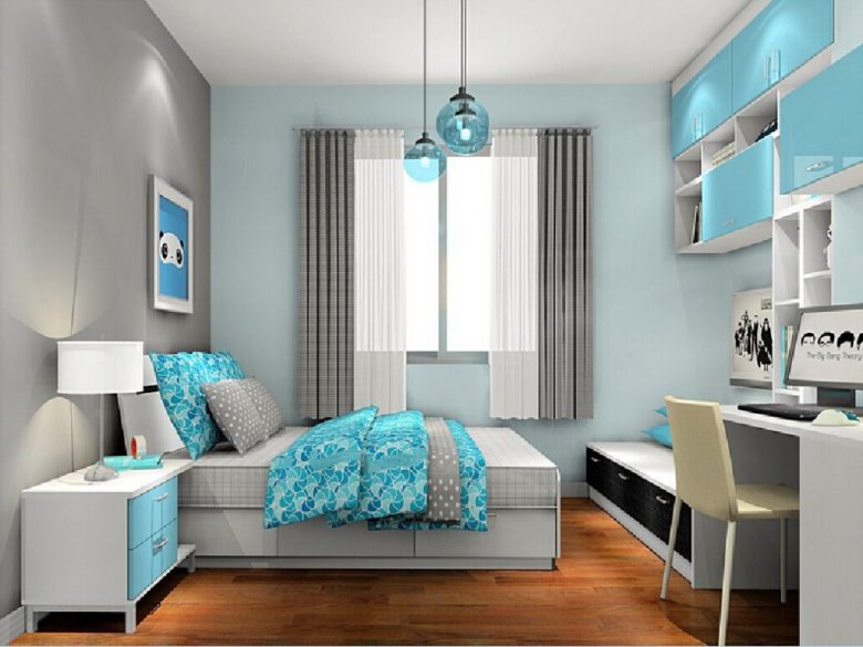 blue and grey bedroom Luxury grey and light blue bedroom ideas