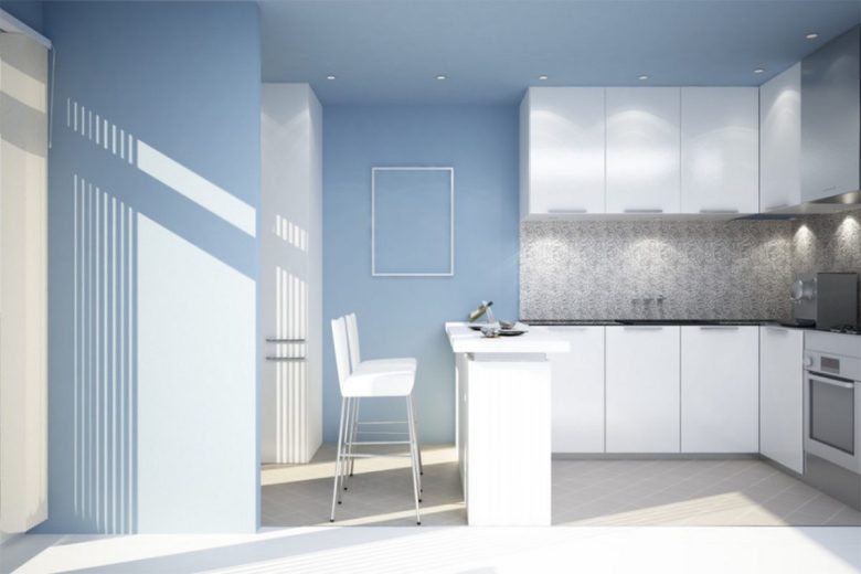 cucina-moderna-azzurra-