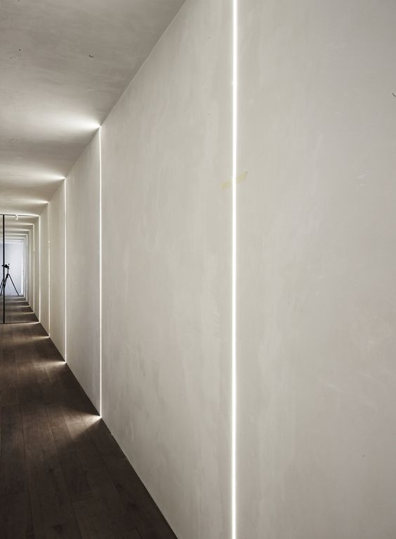 abbellire-corridoio-luci-fasci-led