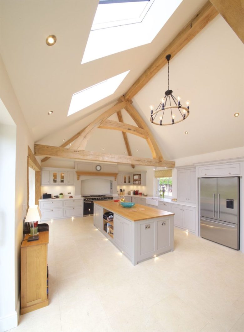 decorating ideas for a attic bedroom New Oak frame truss kitchen living room inspiration ideas oak frame