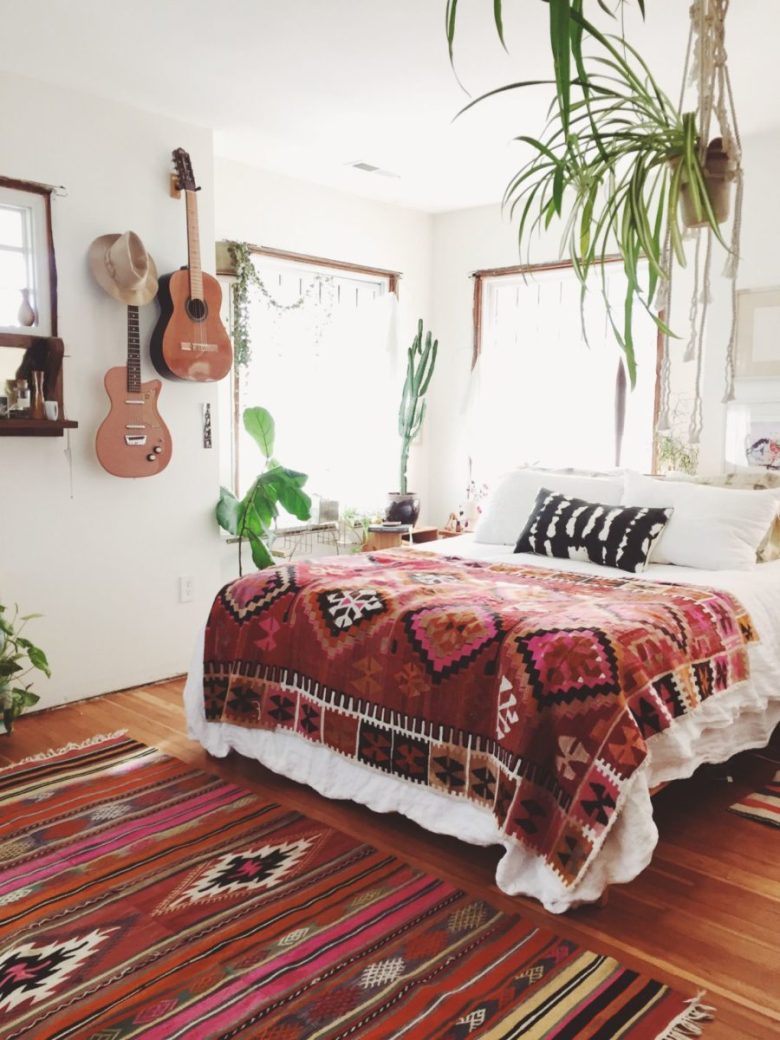stile-bohemien-camera-letto